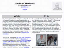 Tablet Screenshot of jimhayes.com